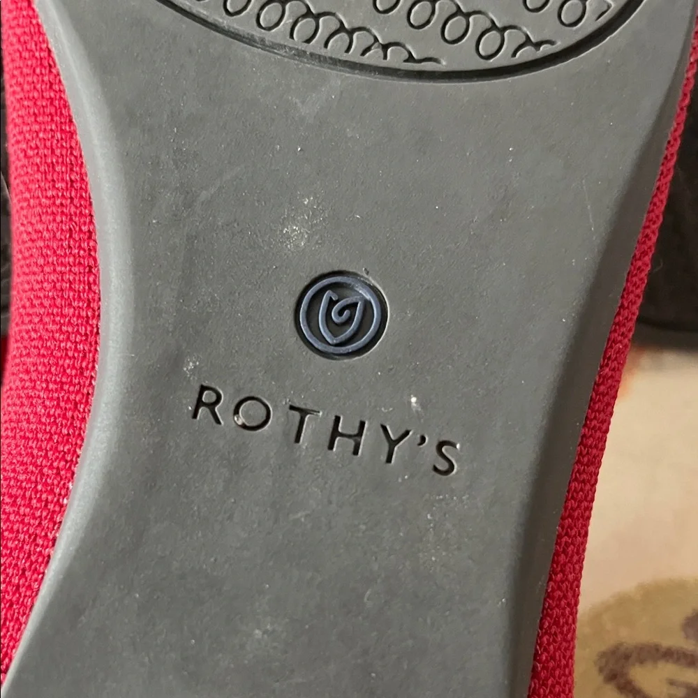 Rothy's Women's Scarlet Red Pointed Flats - Picture 7 of 10
